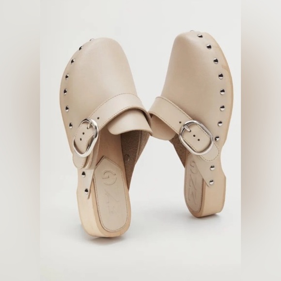 Mango MNG | size 38 studded leather clogs - Picture 5 of 9